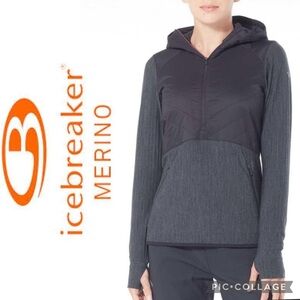 - ICEBREAKER Women's MerinoLOFT™ Descender Hybrid Long Sleeve size medium
